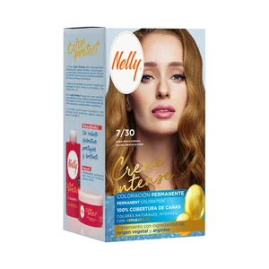 NELLY Creme intense Tinte tono 7/30 rubio medio dorado.