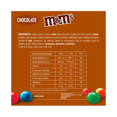 M&M"S  Grajea chocolate 125g.