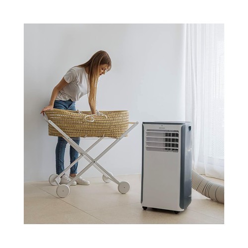 Aire acondicionado portátil CECOTEC Forceclima 9400 Soundless Heating, 9000 BTU, 5 modos, pantalla Led, deshumidificación, área 20m2