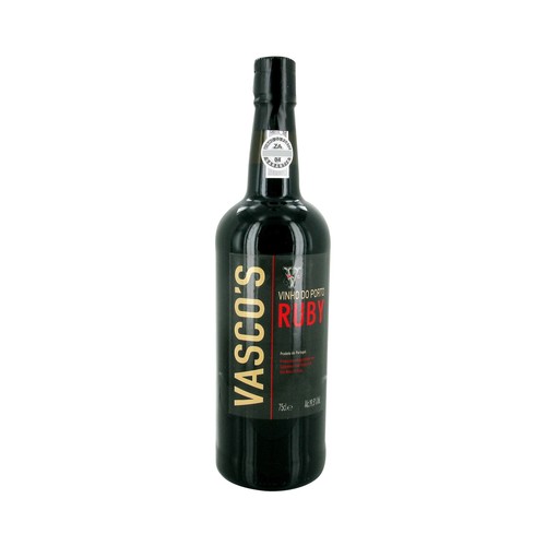 VASCO"S  Vino tinto de oporto ruby VASCO"S botella 75 cl.