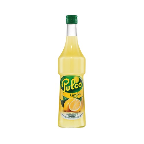 Bebida refrescante de limón PULCO botella de 70 centilitros