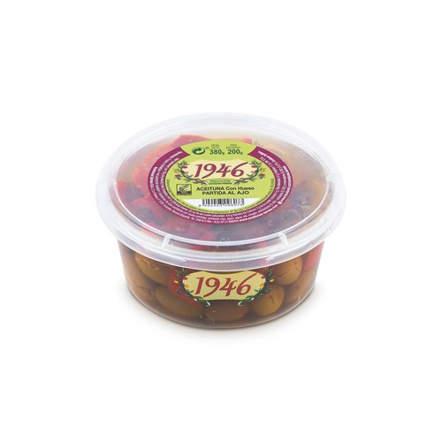 1946 Aceitunas partidas al ajo 200 g.