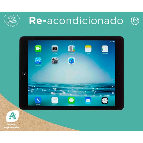 Tablet iPad Air (REACONDICIONADO), pantalla 24,6cm (9,7") , 32GB, Chip A9, 8 Mpx, iPadOS.