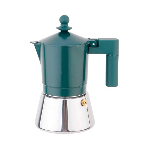 Cafetera para 3 tazas, de aluminio y acero inoxidable, apta para inducción, ACTUEL