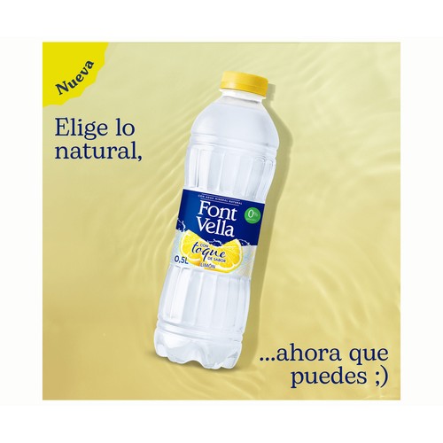 FONT VELLA Agua mineral toque limón 0,5 l.