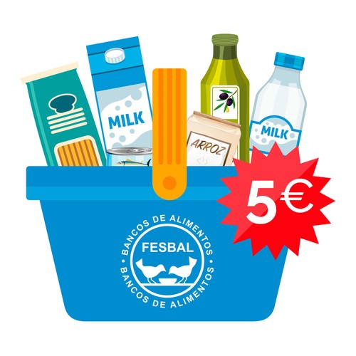 Donación de 5€ a la Federación de BANCOS DE ALIMENTOS Campaña La Gran Recogida de Alimentos 2026.