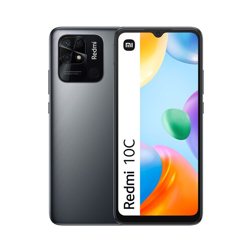 XIAOMI Redmi 10C gris grafito, 128GB + 4GB Ram, pantalla 17cm (6,71).