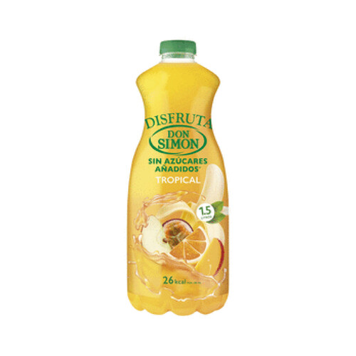 DON SIMON Néctar sin azúcar añadido tropical DON SIMON DISFRUTA botella de 1,5 l.