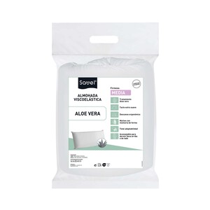 Almohada viscoelástica 90cm, Aloe Vera, firmeza media, SAVEL