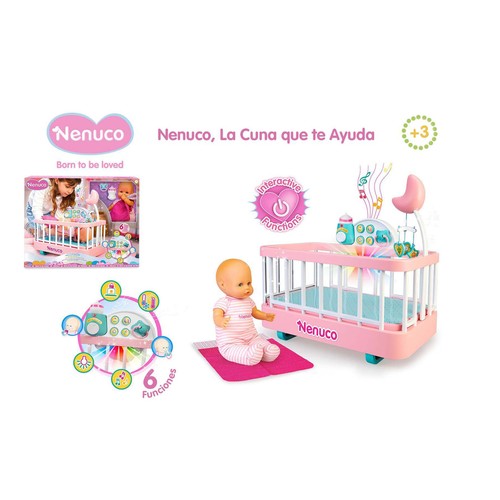 Muñeco bebé Nenuco, La cuna que te ayuda NENUCO.