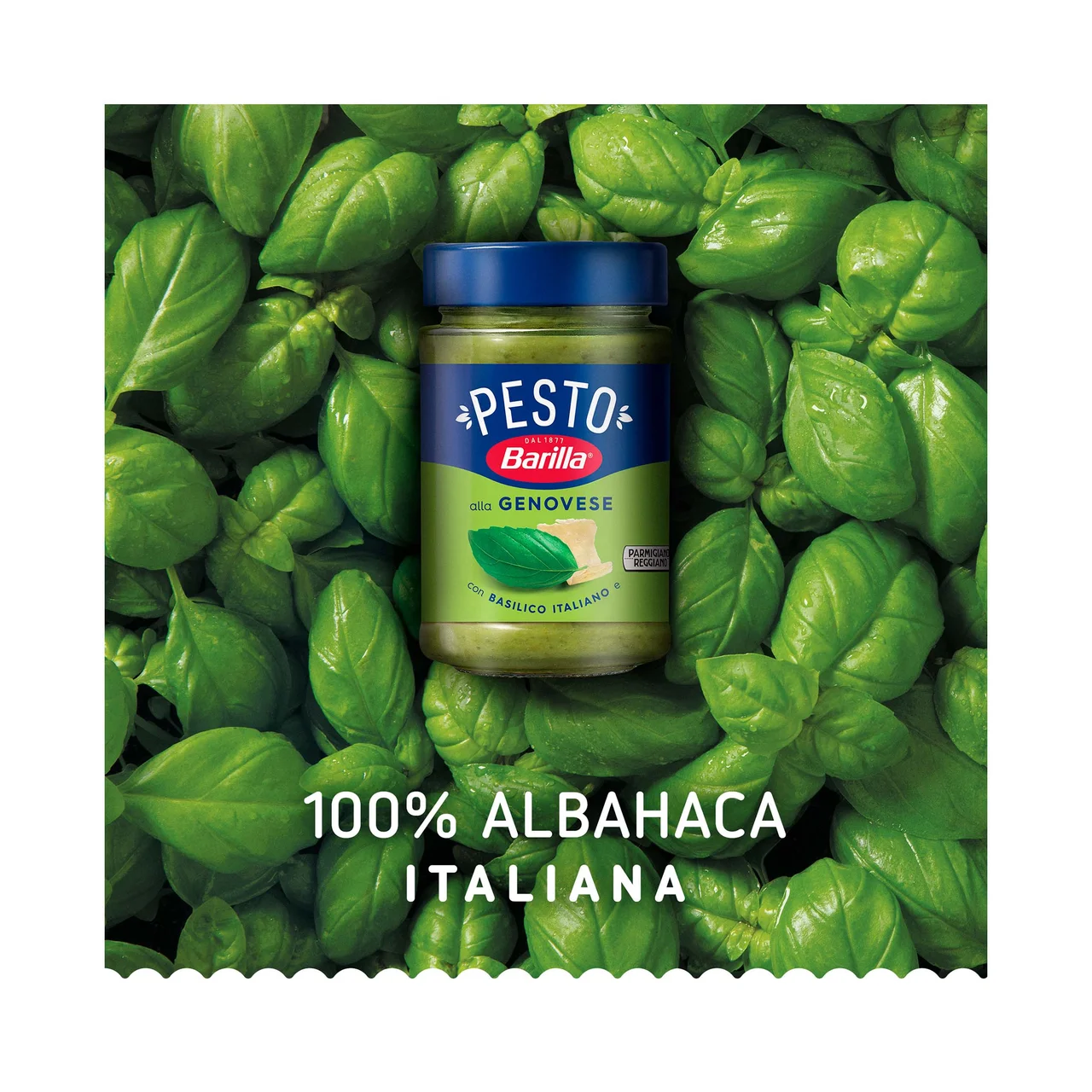 BARILLA Salsa Pesto a la genovesa con albahaca y queso parmesano BARILLA 190 g.