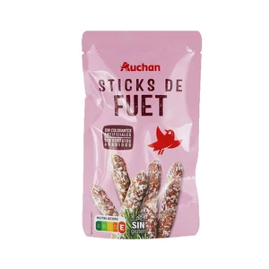 AUCHAN Mini fuets elaborados sin colorantes artificiales 50 g. Producto Alcampo