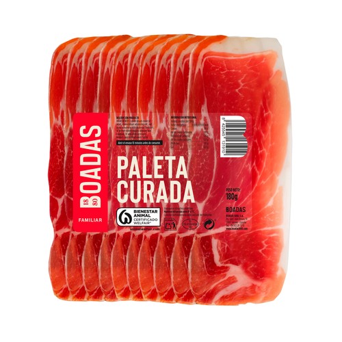 BOADAS Paleta curada cortada en lonchas conseparador BOADAS 180 g.