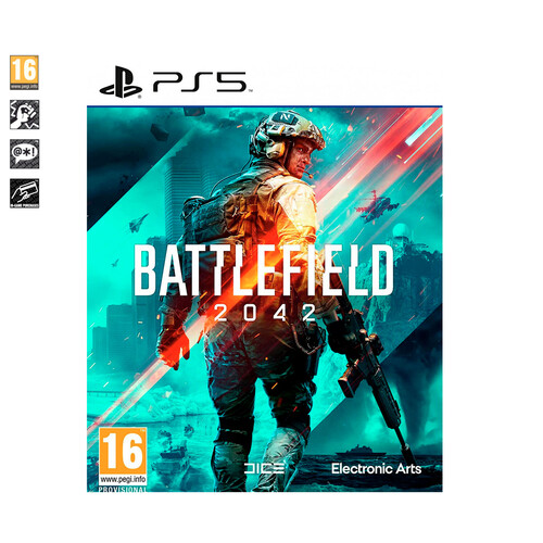 Battlefield 2042 para Playstation 5. Género: shooter, acción. PEGI: +16.