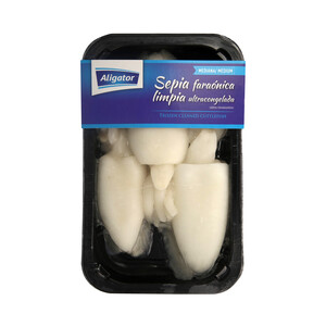 Imagen de ALIGATOR Bandeja de sepia limpia ultracongelada 3/5 piezas ALIGATOR 350 gr. (P.N.E).