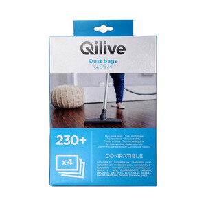 Pack de 4 bolsas de aspirador PRODUCTO ALCAMPO Nº230+ (QILIVE Q.9674).