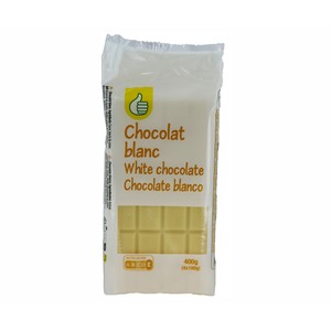 Imagen de PRODUCTO ECONÓMICO ALCAMPO Tabletas de chocolate blanco 4 x 100 g.
