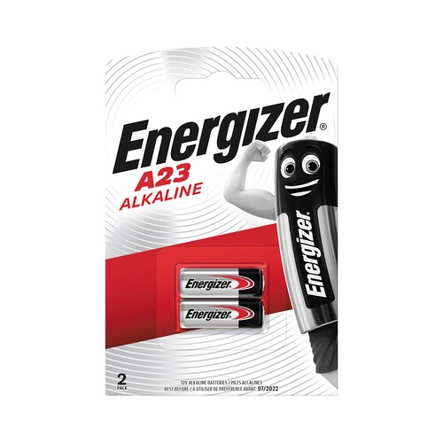Pack de 2 pilas alcalinas A23, MN21, 12V, ENERGIZER.