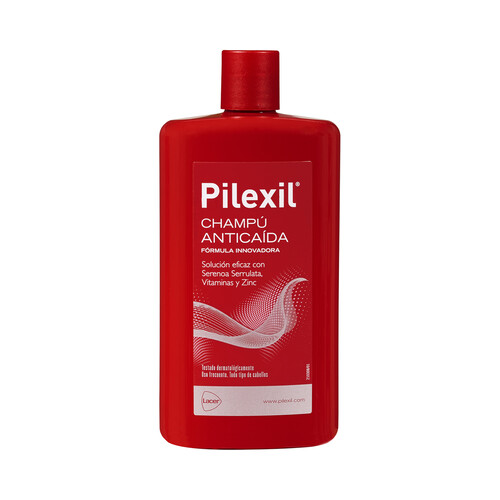 PILEXIL Champú anticaída de uso frecuente y para todo tipo de cabellos 500 ml.