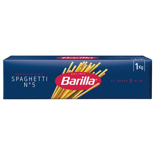 BARILLA Pasta Spaguetti N.5 (Espagueti) BARILLA 1 Kg.