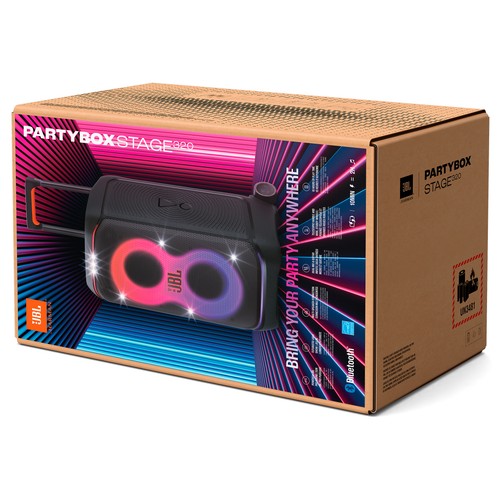 Altavoz portátil Trolley JBL Highpower PartyBox, 240W, 4 altavoces, con entrada para micróffono.