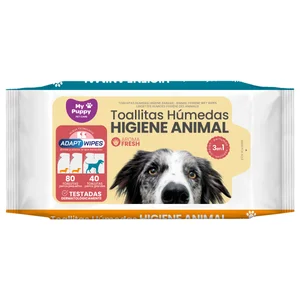MY PUPPY Toallitas húmedas fresh para perros  40 uds.