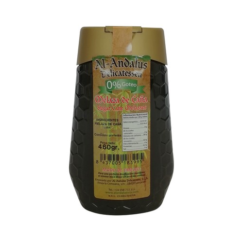 AL ANDALUS DELICATESSEN  Miel de caña (melaza) antigoteo 460 g.