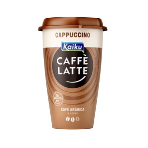 KAIKU Bebida de café Arábica de Nicaragua y Honduras, con un toque de cacao (cappuccino) Caffé latte Mr. big 370 ml.