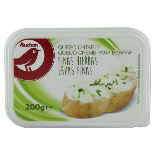 Queso de untar con finas hierbas PRODUCTO ALCAMPO 200 g.