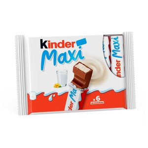 Imagen de KINDER Maxi Barritas de chocolate con leche rellenas de crema de leche 6 uds. 126g.