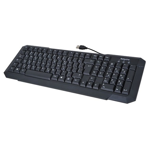 Teclado con cable SELECLINE, conexión usb.