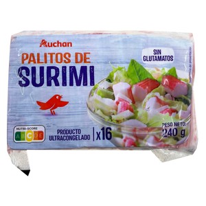 Imagen de AUCHAN Palitos de surimi con cangrejo 240 g. Producto Alcampo