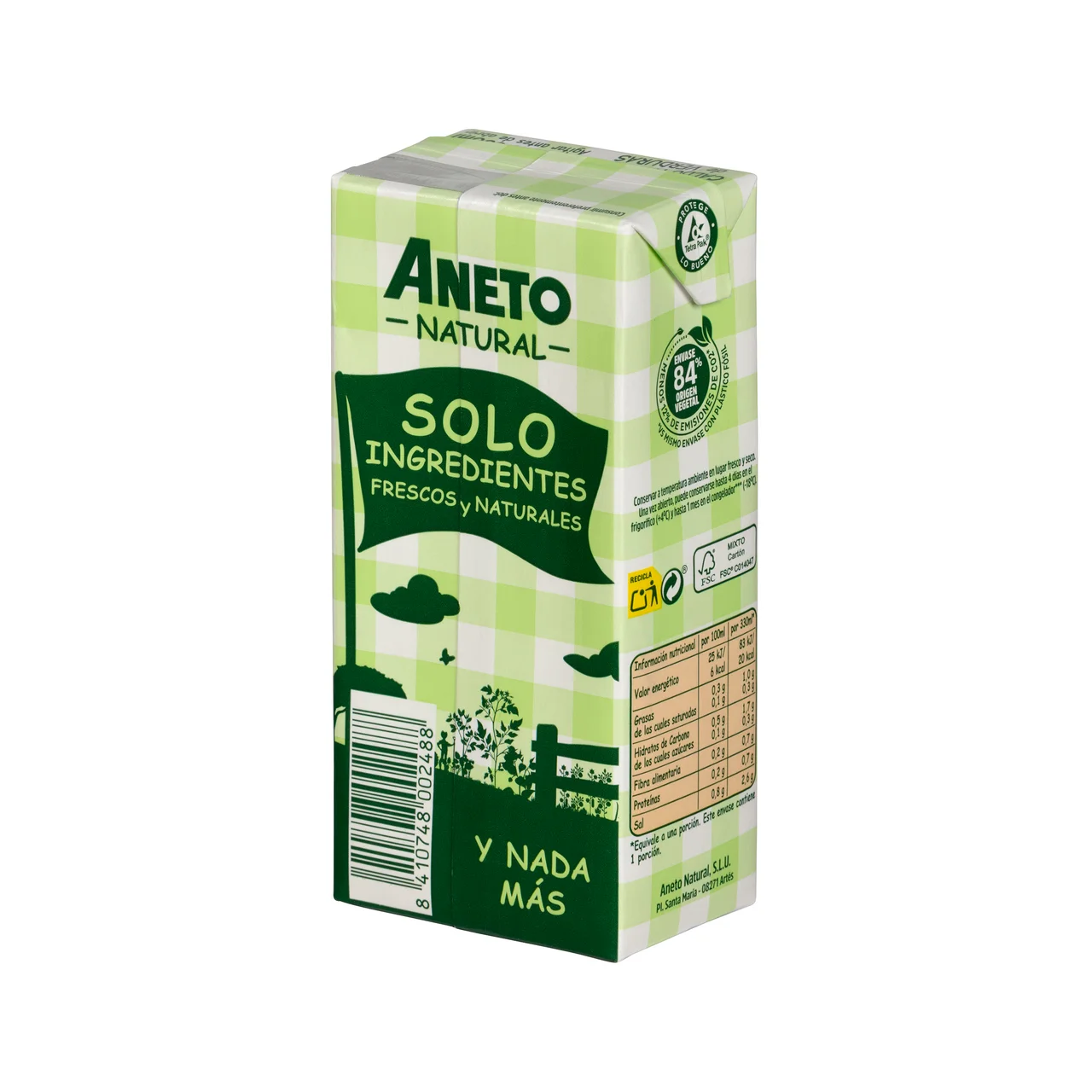 ANETO caldo de verduras natural ANETO 2 x 330 ml.