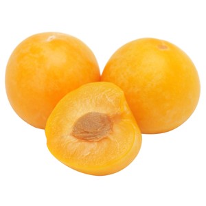 Ciruelas amarillas, bandeja 500 g.