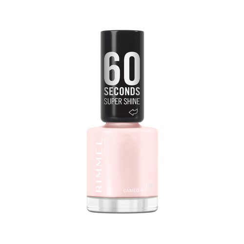 RIMMEL 60 Second super shine tono 108 Cameo rose Esmalte de uñas de secado rápido.