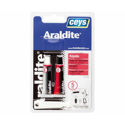 Adhesivo epoxi de 2 componentes, CEYS Araldite Rápido, 18grs.