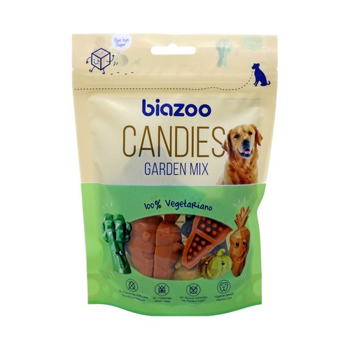 BIOZOO MASCOTAS Snacks dulces sin azúcares añadidos BIOZOO CANDIES GARDEN MIX 100 g.