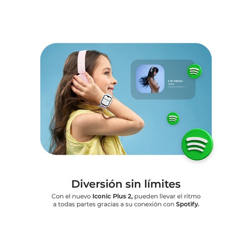 Smartwatch SAVEFAMILY Iconic Plus 2, Modelo Mint".