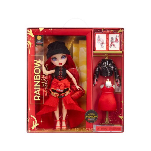 RAINBOW HIGH Fantastic Fashion Doll- Red +4 años