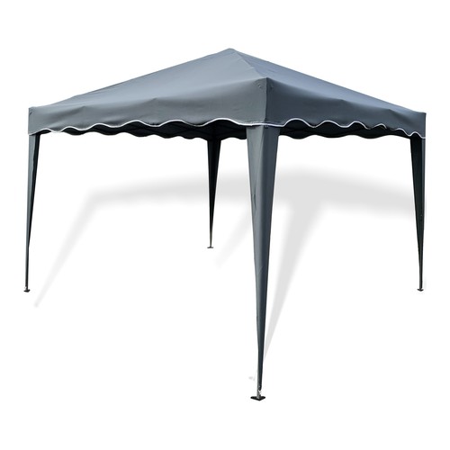 Cenador de jardín plegable color gris, 3x3 metros GARDENSTAR ALCAMPO.