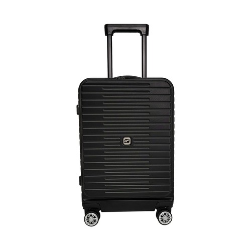Maleta de cabina tipo trolley  8 ruedas multifunctional  55cm negro. AIRPORT