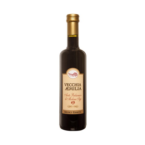 VECCHIA AEMILIA Vinagre balsámico de módena botella de 500 ml.