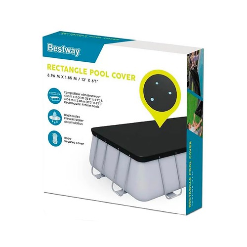 Cubre piscinas 4,12x2,01x1,22 metros, BESTWAY.