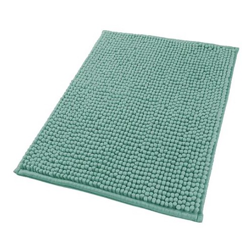 Alfombra de baño chenilla 50X70cm, color verde ACTUEL.