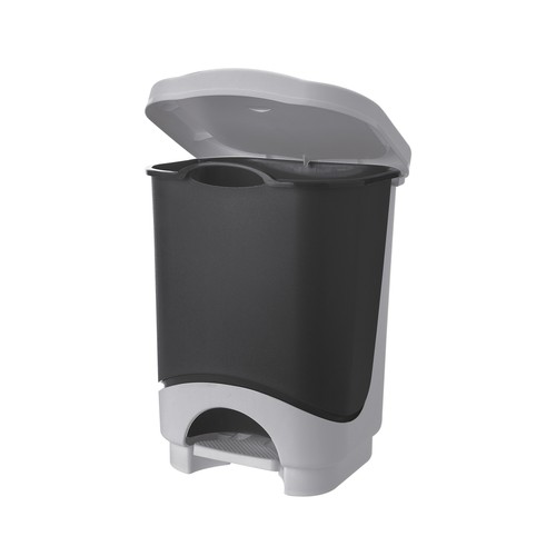 ACTUEL Cubo de basura de pedal negro ACTUEL 24 l.