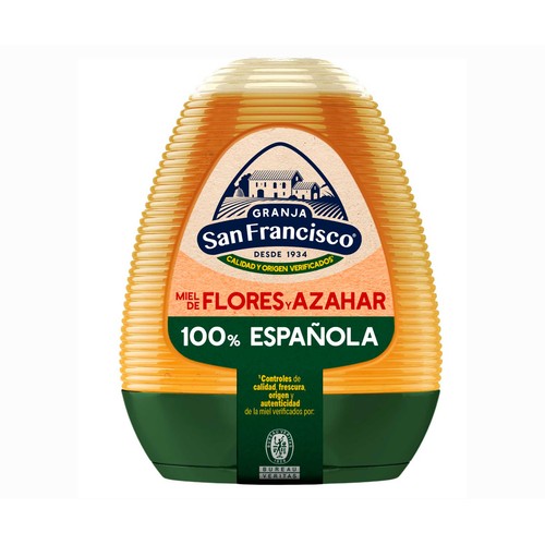 Miel de azahar y flores GRANJA SAN FRANCISCO 350 g.