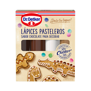 DR. OETKER Lápices pasteleros sabor chocolate, DOCTOR OETKER, caja de 59 g.