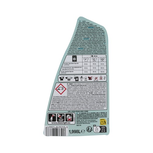 PRODUCTO ALCAMPO Detergente líquido Caribe 37 ds. 2 l