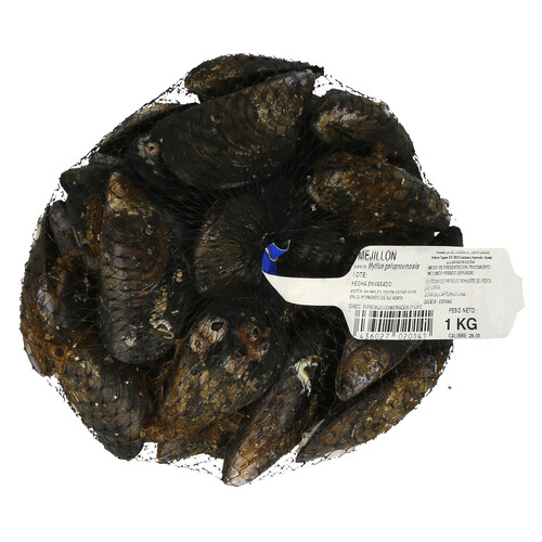 Mejillones 25/37 ALCAMPO PRODUCCIÓN CONTROLADA Malla de 1 kg