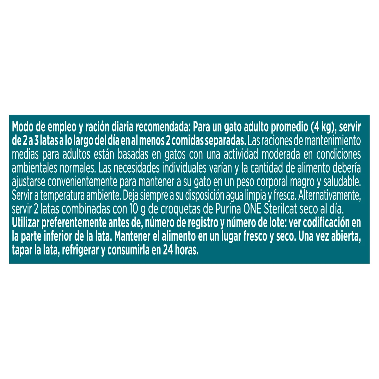 Alimento para gato esterilizado en lata con bacalao y calabacín 85g